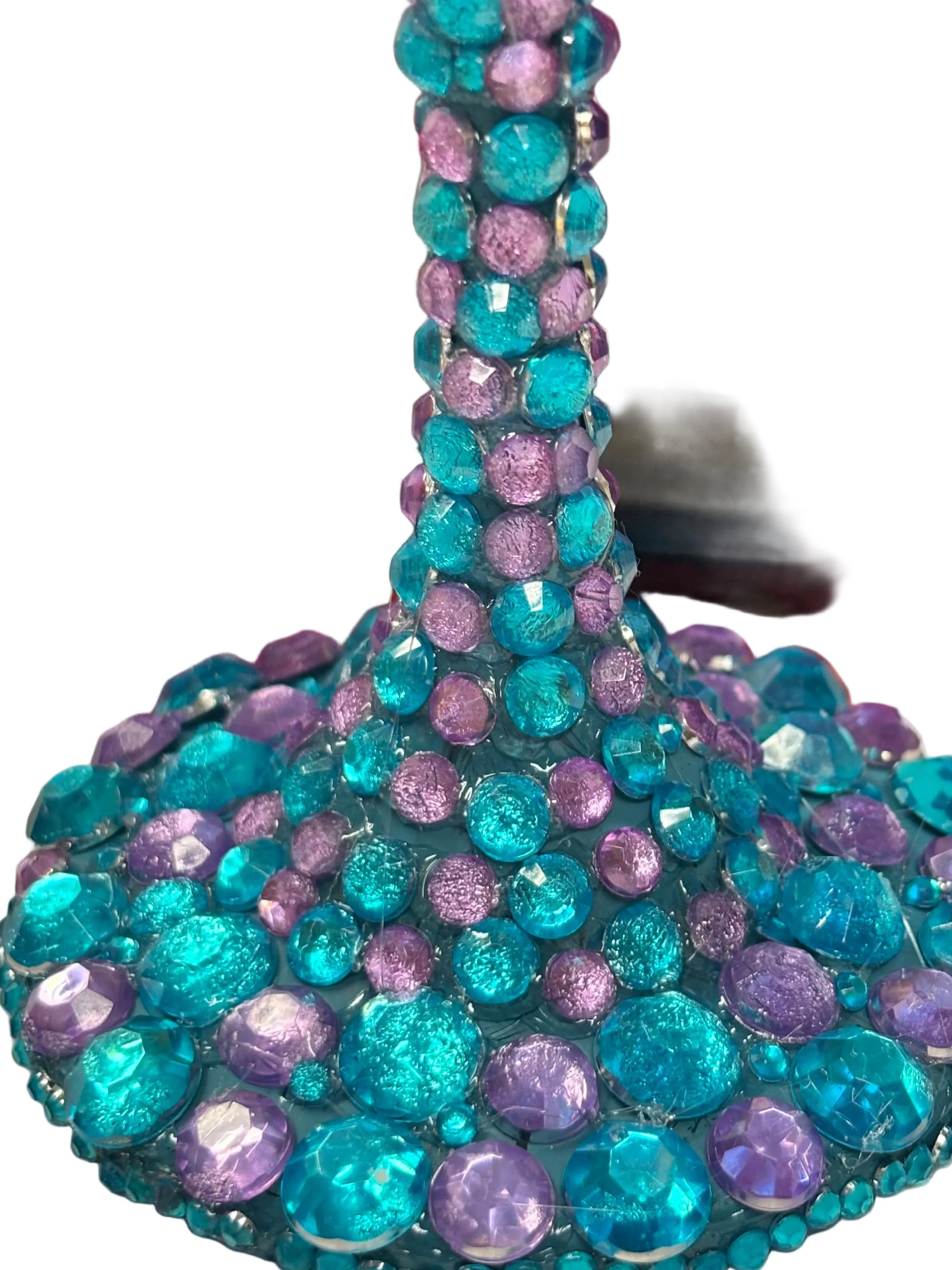 Custom birthday rhinestone glass personalized