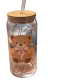 Bear glass tumbler