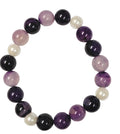 Amethyst and pearls bracelet