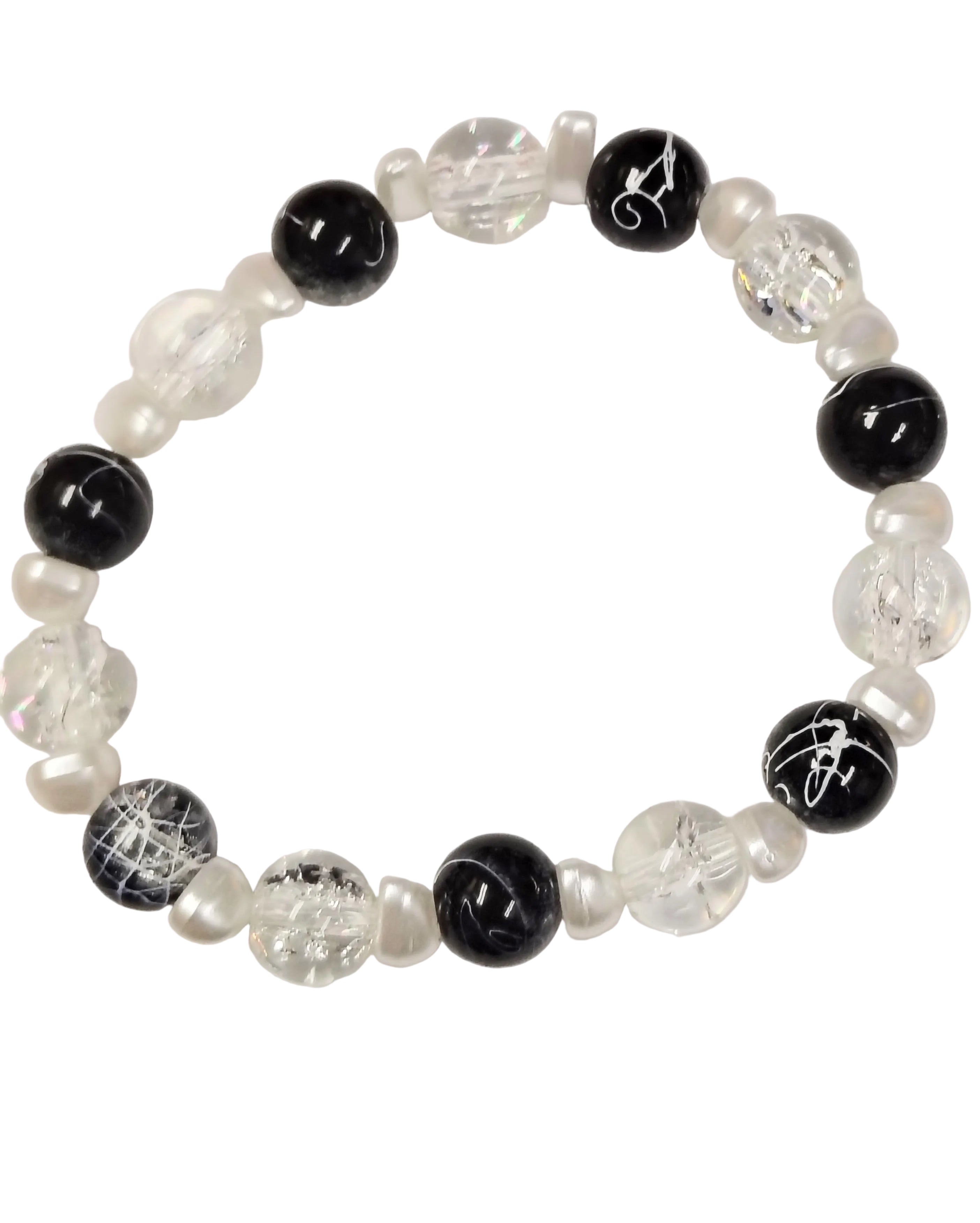 Black and white bracelet