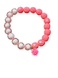 Pink rose bracelet