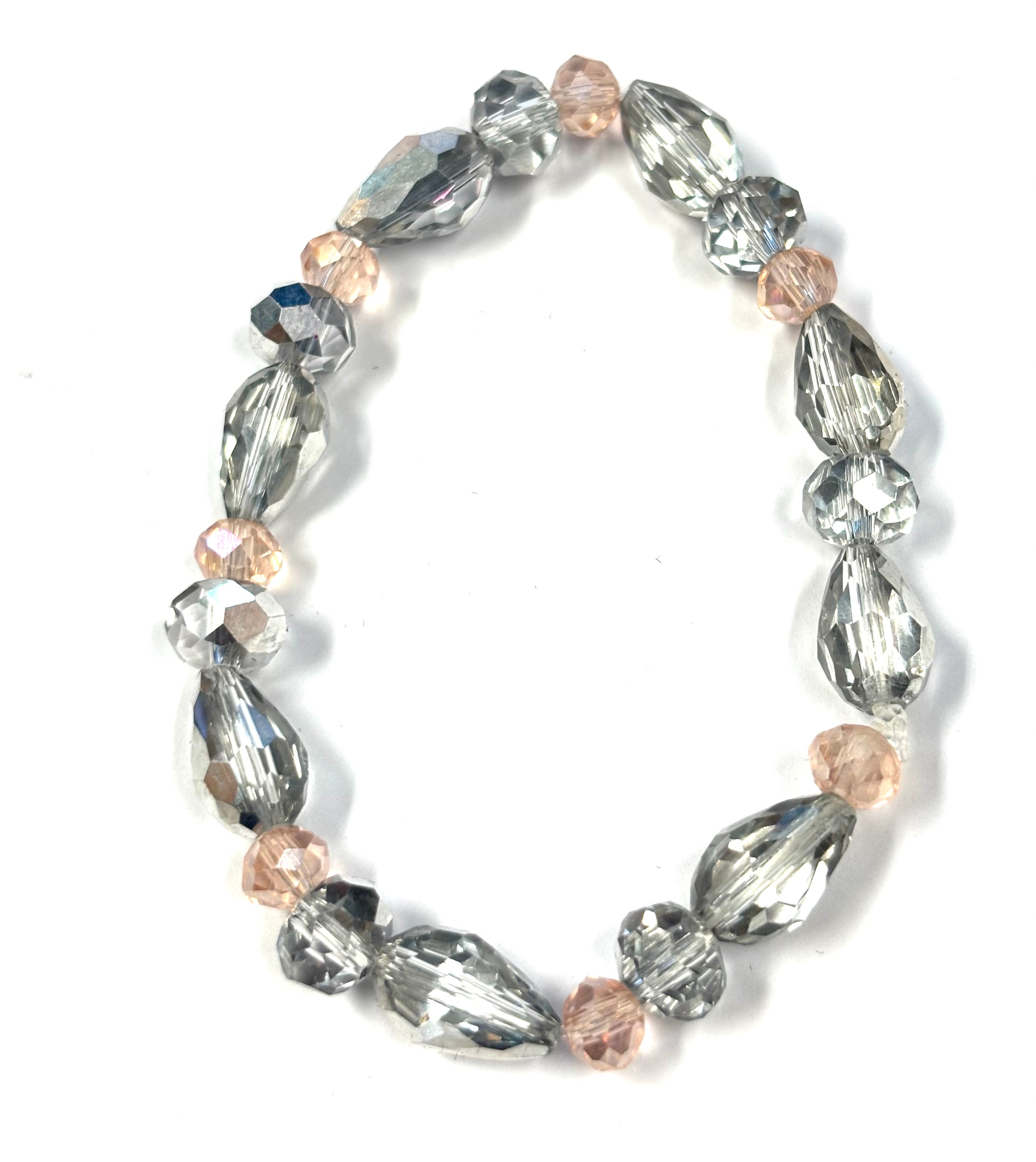 Rose gold and silver bracelet