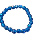 Blue iridescent bracelet