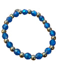 Blue and gold bracelet