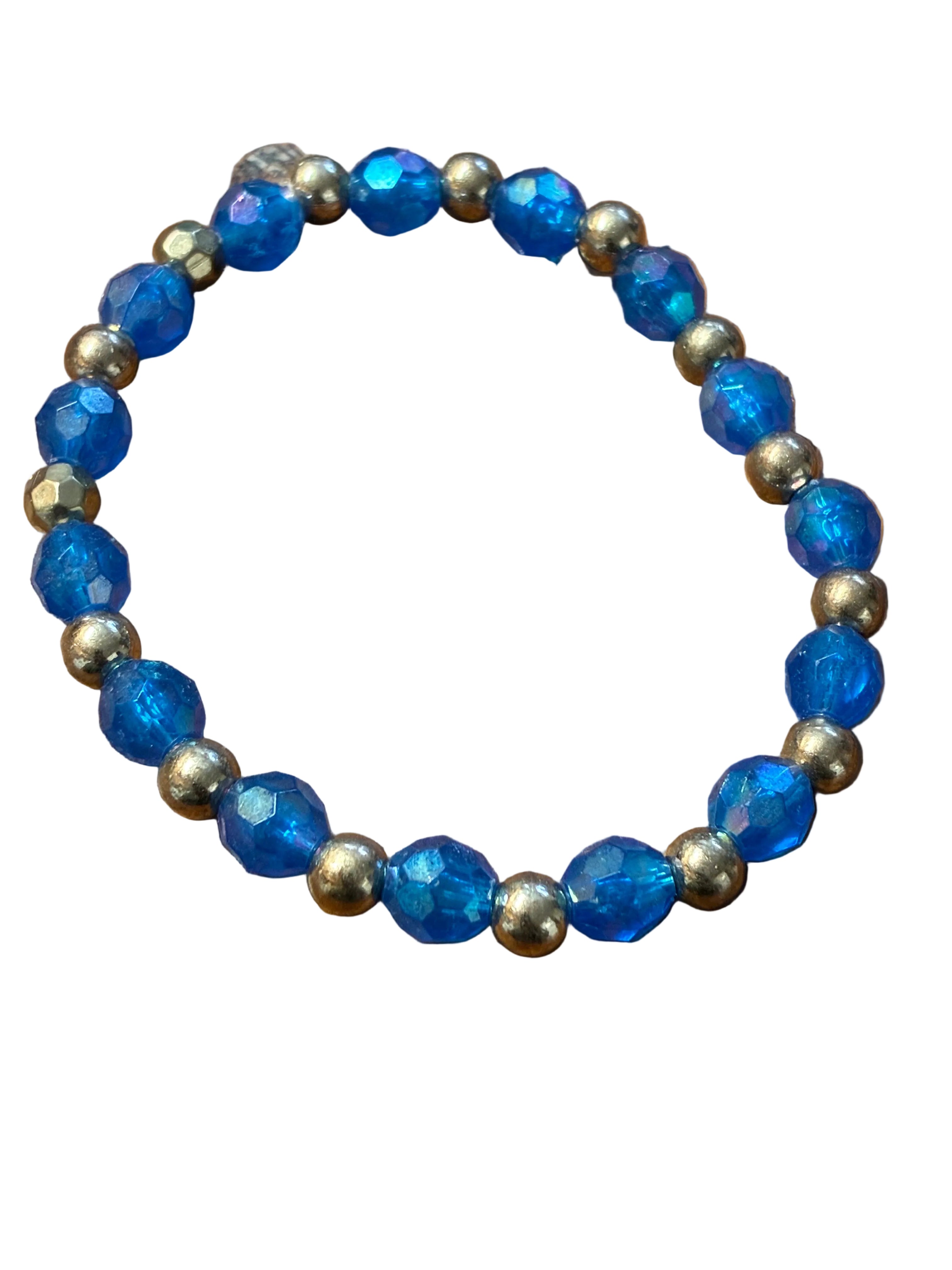 Blue and gold bracelet
